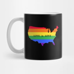 Love is Love  Pride T Shirt LGBT Vintage Pride Quality Mug